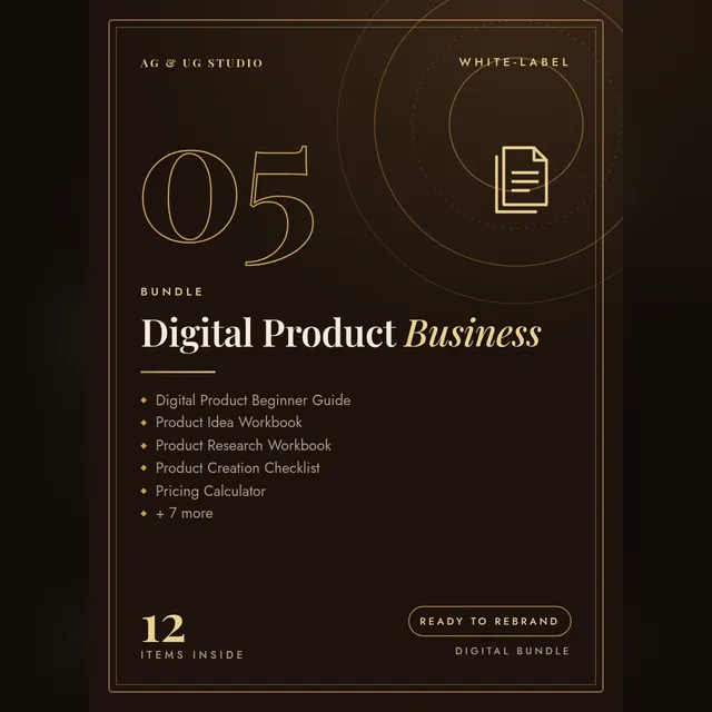 Digital Product Business Bundle cover